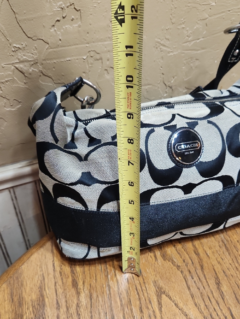 Coach Signature Hobo Bag - Picture 9 of 13